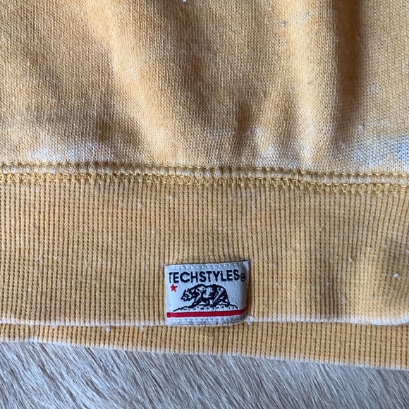 PARK CITY Wasatch Mountains UTAH Mustard Yellow Pullover DISTRESSED Sweatshirt - Picture 3 of 13